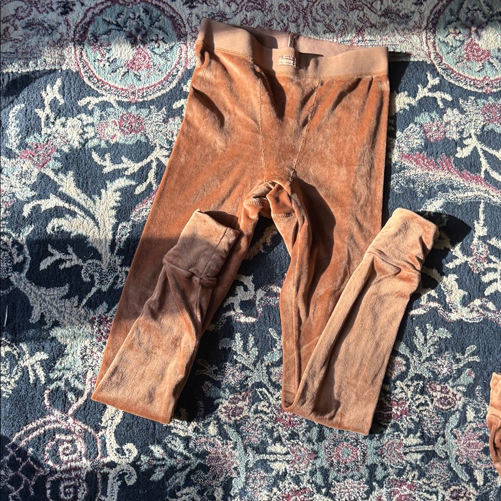 SKIMS Velour Tan Leggings